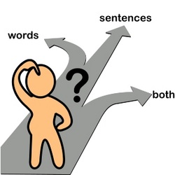 Words or Sentences?