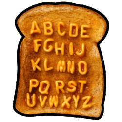 text on toast!