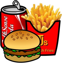 burger fries coke